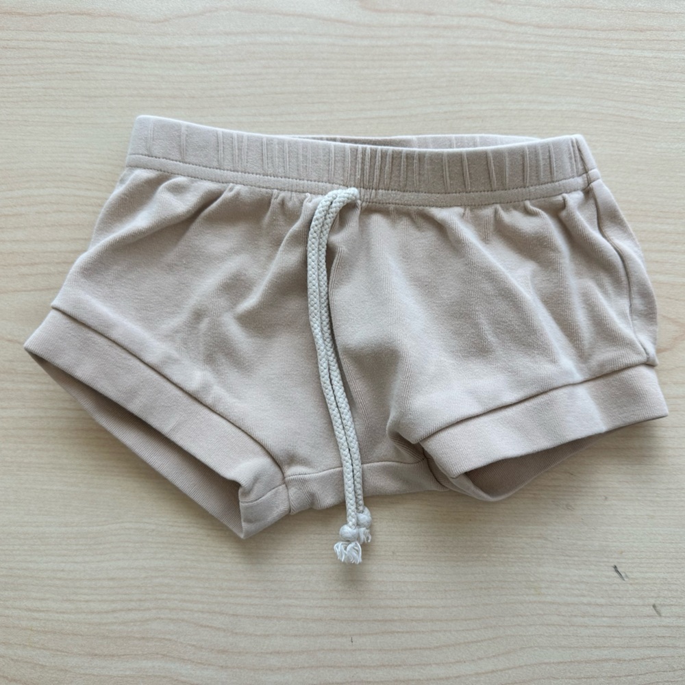 Tan Drawstring Shorts
